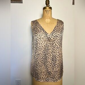 THML animal print sleeveless blouse size medium